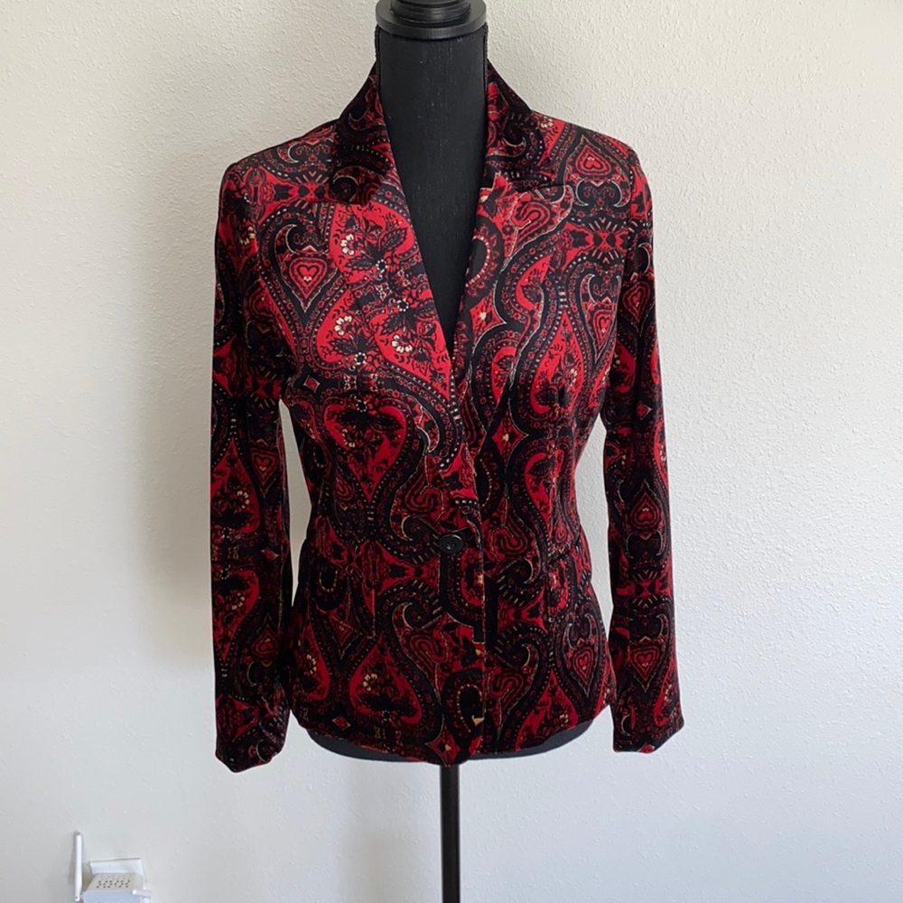 Tahari Velvet Blazer